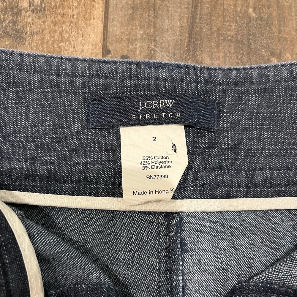 J. Crew stretch dark denim pencil skirt - Picture 4 of 6